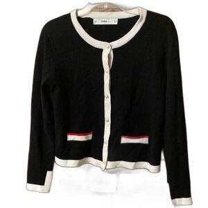 Women's Zara Knit S Black/Cream/Red